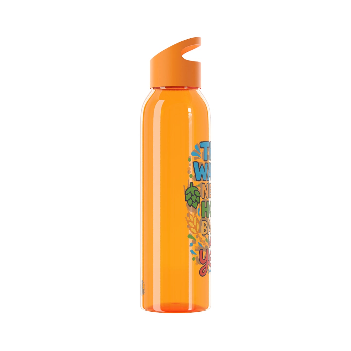 Waterfles voor bierliefhebbers (doorzichtig)