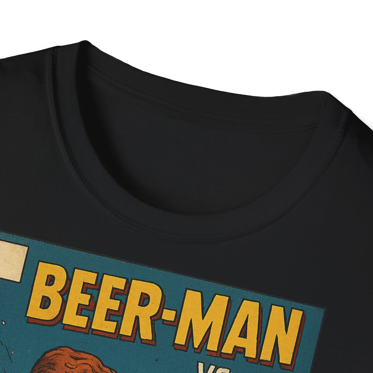 Unisex Softstyle T-Shirt - Beer-Man vs. Hangover Man Cover Style