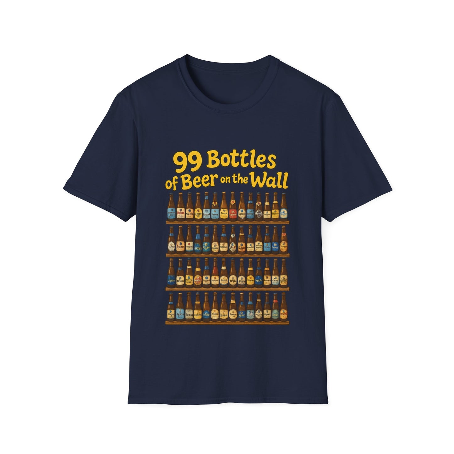 Unisex Soft-style T-Shirt - "99 bottles of beer on the wall"