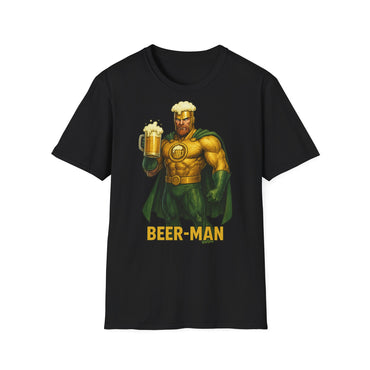 Unisex Softstyle T-Shirt - Beer-Man Superhero