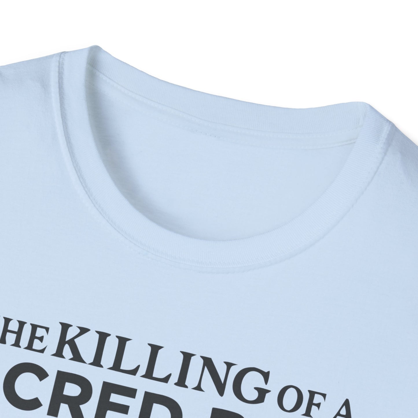 Unisex soft-style T-Shirt - 'The Killing of a Sacred Beer'