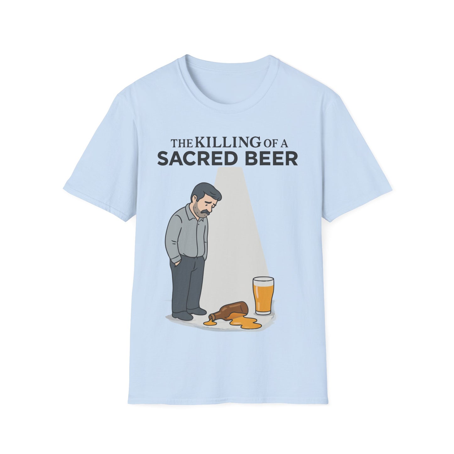 Unisex soft-style T-Shirt - 'The Killing of a Sacred Beer'