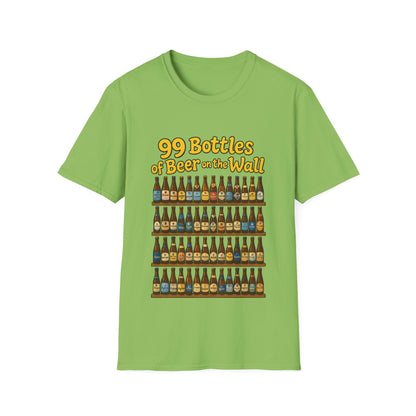 Unisex Soft-style T-Shirt - "99 bottles of beer on the wall"