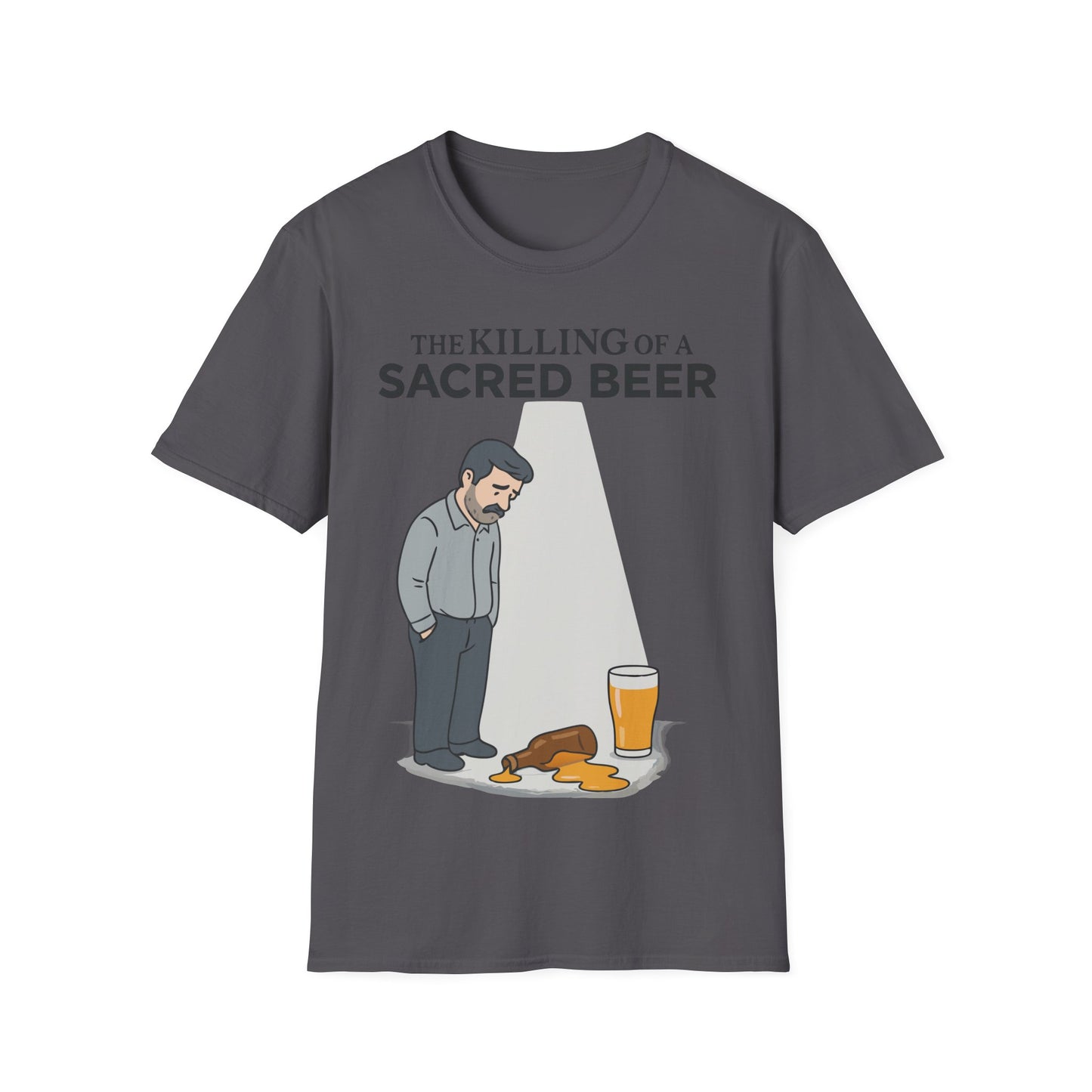 Unisex soft-style T-Shirt - 'The Killing of a Sacred Beer'