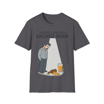 Unisex soft-style T-Shirt - 'The Killing of a Sacred Beer'