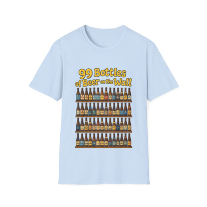 Unisex Soft-style T-Shirt - "99 bottles of beer on the wall"