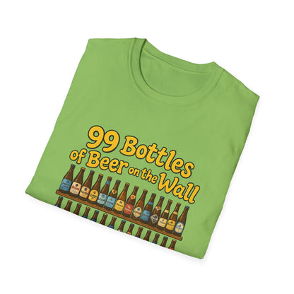 Unisex Soft-style T-Shirt - "99 bottles of beer on the wall"