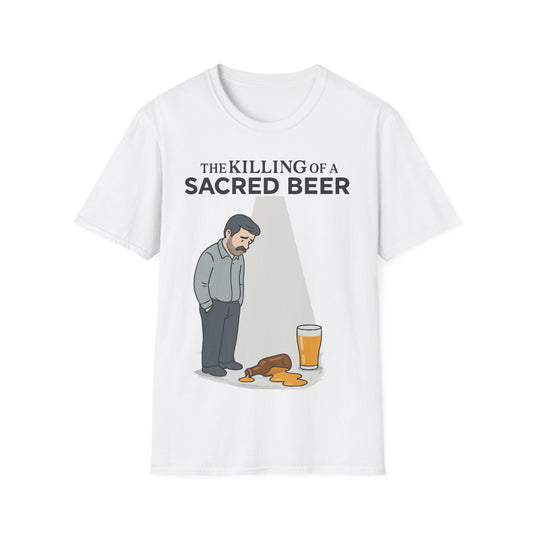 Unisex soft-style T-Shirt - 'The Killing of a Sacred Beer'