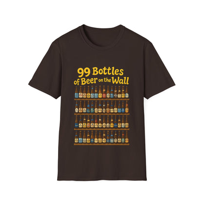 Unisex Soft-style T-Shirt - "99 bottles of beer on the wall"