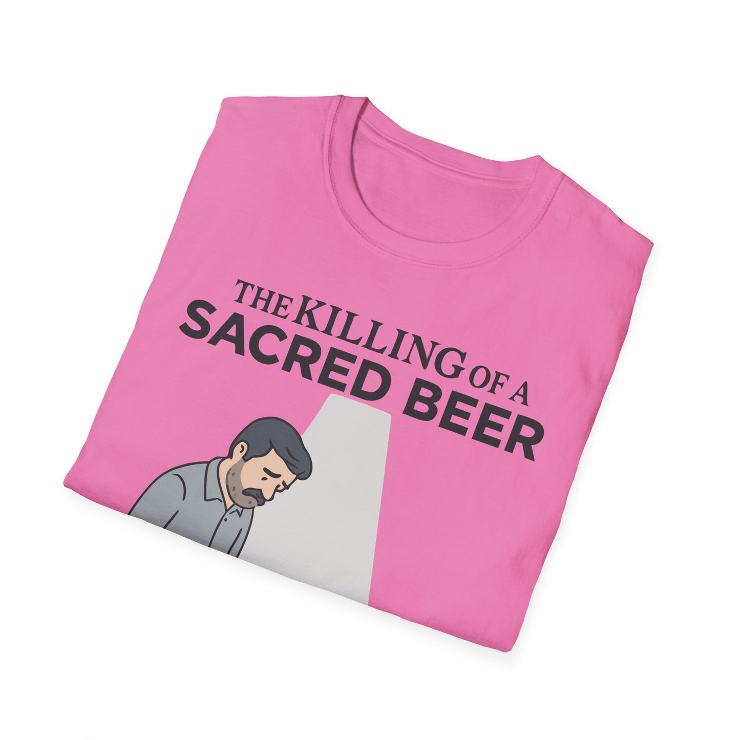 Unisex soft-style T-Shirt - 'The Killing of a Sacred Beer'