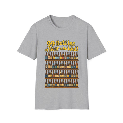 Unisex Soft-style T-Shirt - "99 bottles of beer on the wall"