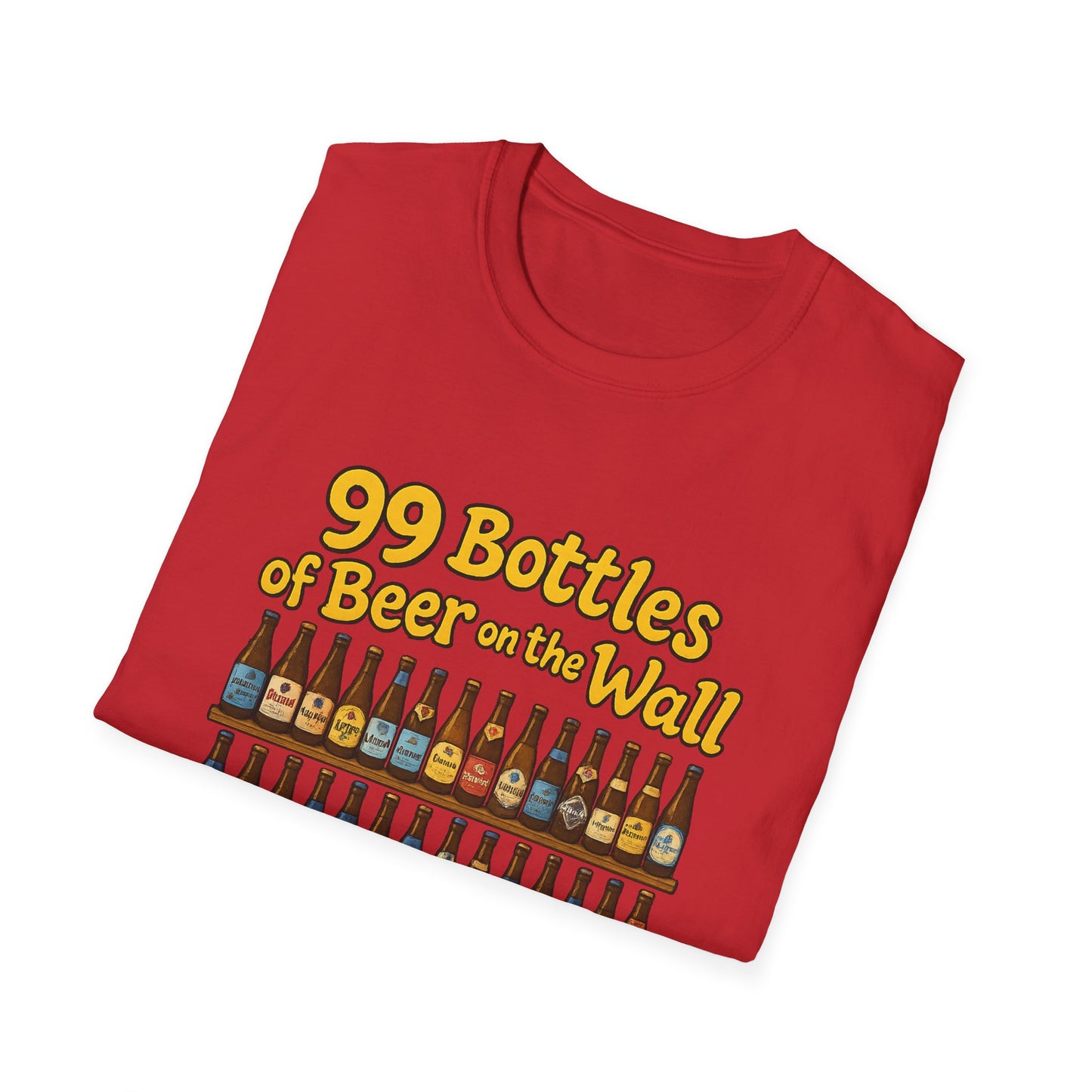 Unisex Soft-style T-Shirt - "99 bottles of beer on the wall"