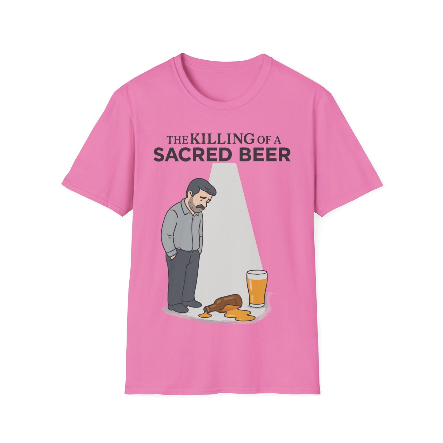 Unisex soft-style T-Shirt - 'The Killing of a Sacred Beer'