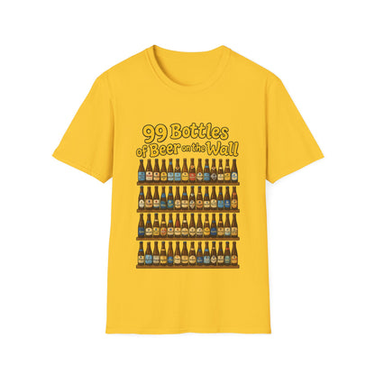 Unisex Soft-style T-Shirt - "99 bottles of beer on the wall"