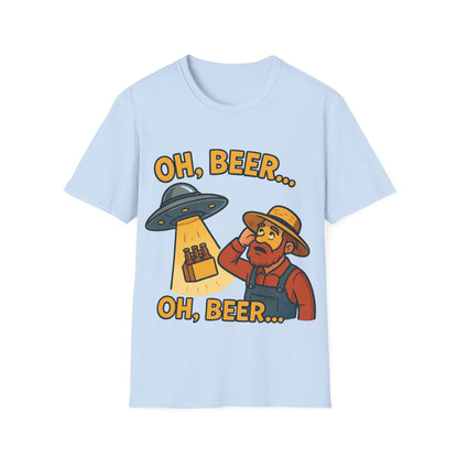 Unisex soft-style T-Shirt - "Oh, Beer... Oh beer..."