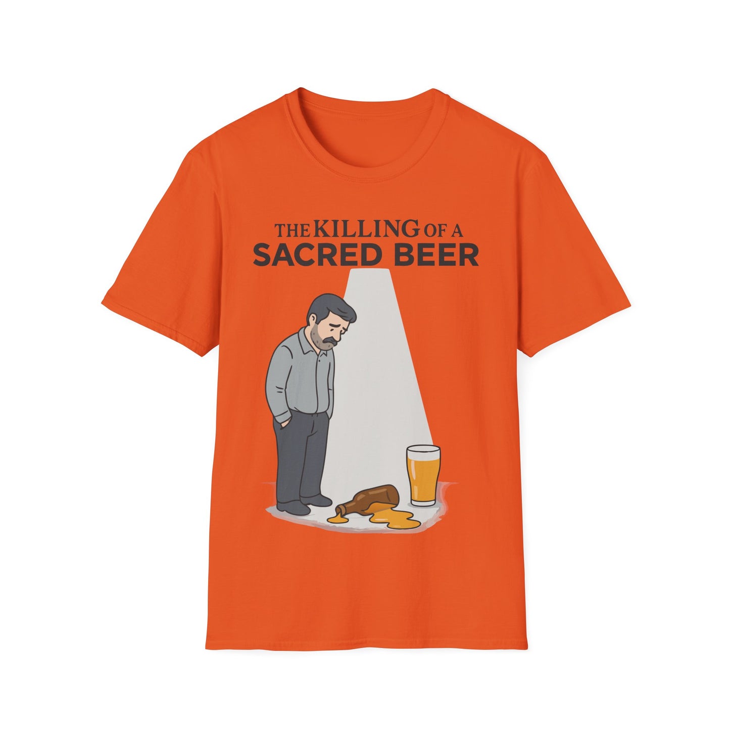 Unisex soft-style T-Shirt - 'The Killing of a Sacred Beer'
