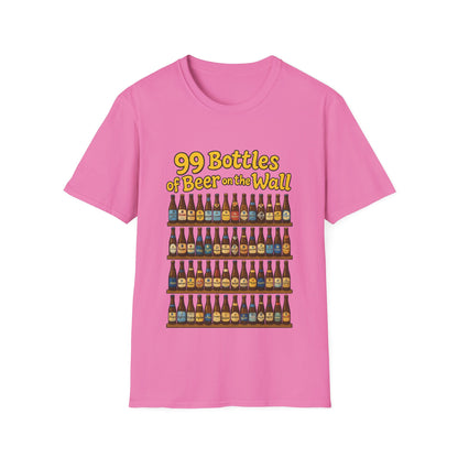 Unisex Soft-style T-Shirt - "99 bottles of beer on the wall"