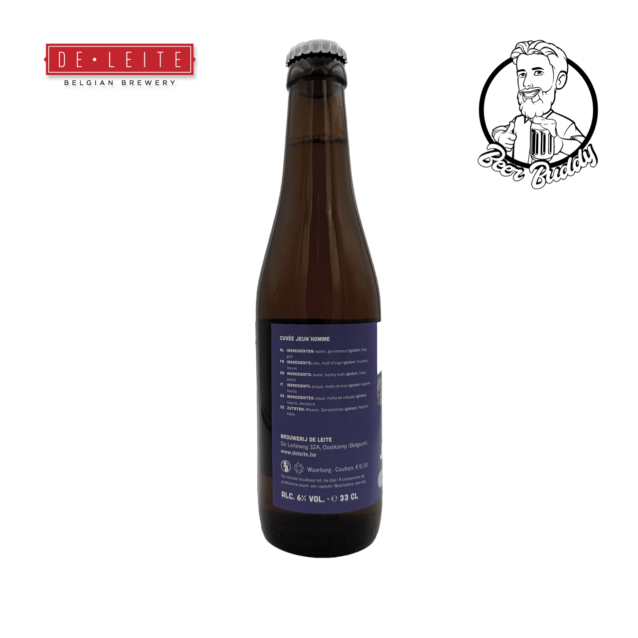 Cuvée Jeun'Homme - BeerBuddy - Brouwerij De Leite