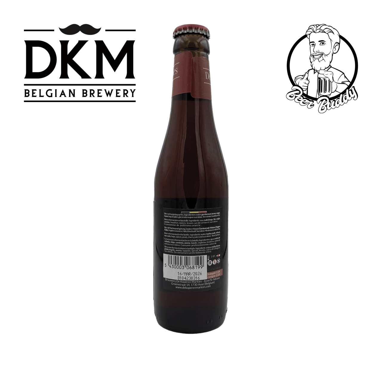 De Koperen Markies Rouge - BeerBuddy - DKM Belgian Brewery