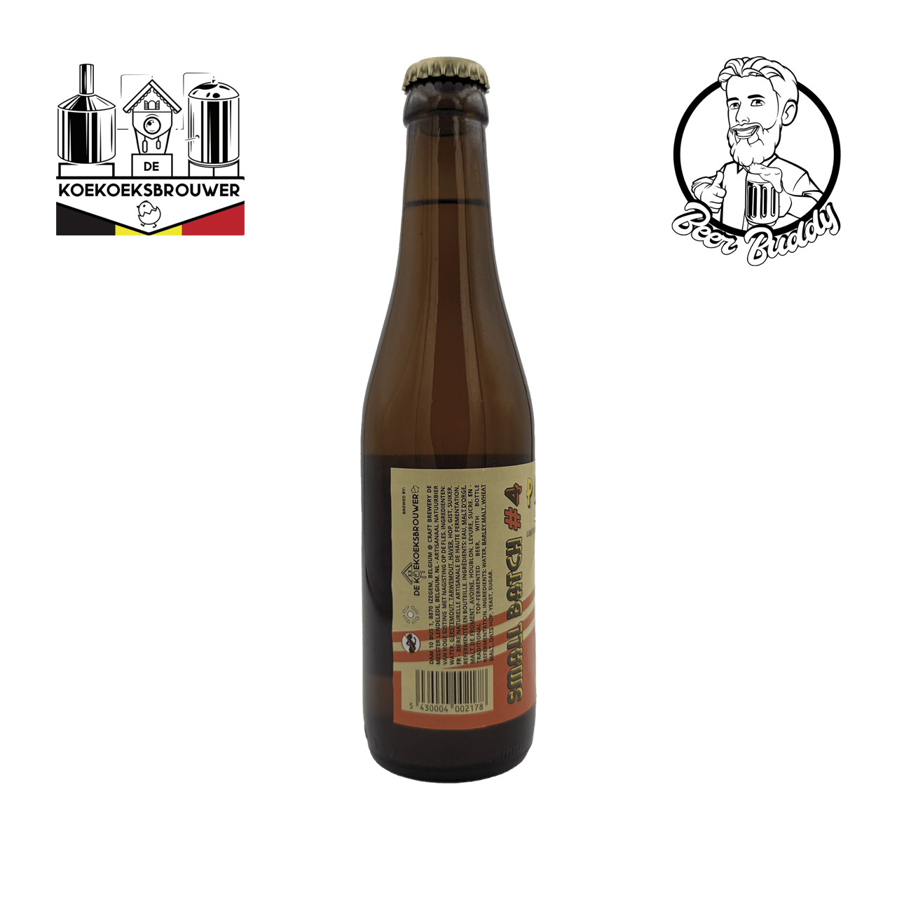 Small Batch #4 Boozy Blonde Liqueur De Orange Barrel Aged Belgian Tripel - BeerBuddy - De Koekoeksbrouwer - ei